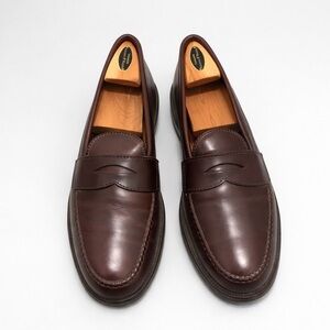 Alden 984 Leisure Handsewn Brown/ Burgundy Calfskin Leather Loafers 11A Narrow